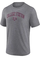 Texas A&M Aggies Grey Arch Short Sleeve Fashion T Shirt
