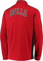 Chicago Bulls Mens Red Iconic NBA Fastbreak Long Sleeve Full Zip Jacket