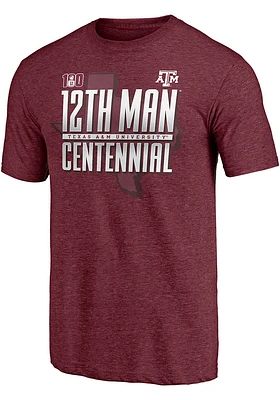 Texas A&M Aggies Charcoal 12th Man Centennial Short Sleeve Fashion T Shirt