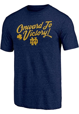 Notre Dame Fighting Irish Navy Blue Favorite Spot Triblend Short Sleeve Fashion T Shirt