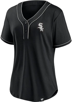 Chicago White Sox Womens Iconic Fashion Baseball Jersey - Black