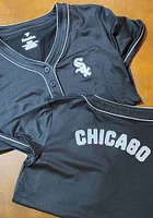 Chicago White Sox Womens Iconic Fashion Baseball Jersey - Black
