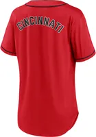 Cincinnati Reds Womens Iconic Fashion Baseball Jersey - Red