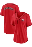 Cincinnati Reds Womens Iconic Fashion Baseball Jersey - Red