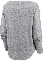 Cleveland Guardians Womens Grey Iconic LS Tee