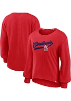 St Louis Cardinals Womens Iconic LS Tee