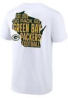 Green Bay Packers White HOMETOWN HOT SHOT Short Sleeve T Shirt
