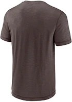 Cleveland Browns Brown ICONIC COTTON SLUB Short Sleeve Fashion T Shirt