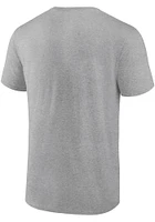 Notre Dame Fighting Irish Grey Team Lockup Short Sleeve T Shirt