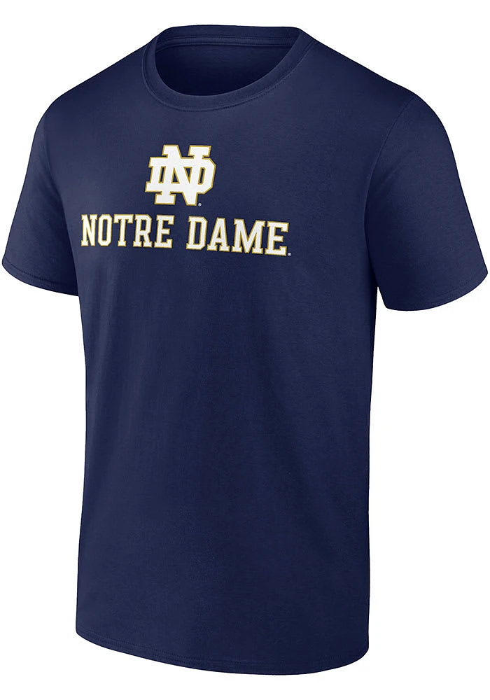 Notre Dame Fighting Irish Navy Blue Name Drop Short Sleeve T Shirt