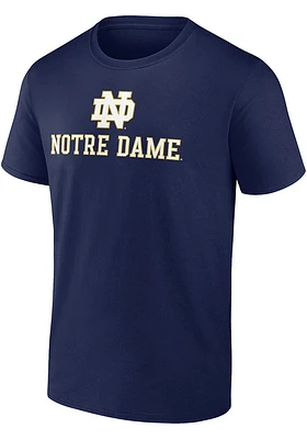 Notre Dame Fighting Irish Navy Blue Name Drop Short Sleeve T Shirt