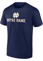 Notre Dame Fighting Irish Navy Blue Name Drop Short Sleeve T Shirt