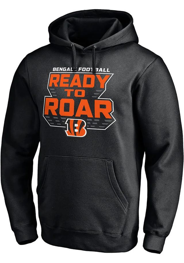 Cincinnati Bengals Mens Black SWEEP Long Sleeve Hoodie