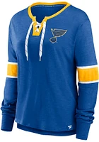 St Louis Blues Womens Blue Iconic LS Tee