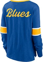 St Louis Blues Womens Blue Iconic LS Tee