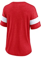 Chicago Blackhawks Womens Red History View Short Sleeve T-Shirt