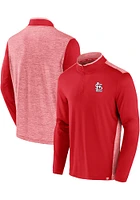 Nike St Louis Cardinals Mens Red ICONIC BRUSHED POLY QZ Long Sleeve Qtr Zip Pullover