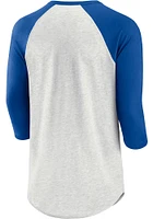 Nike Kansas City Royals Grey BI-BLEND HENLEY Long Sleeve Fashion T Shirt