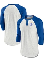 Nike Kansas City Royals Grey BI-BLEND HENLEY Long Sleeve Fashion T Shirt