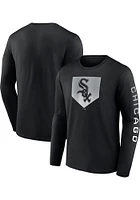 Nike Chicago White Sox Black ICONIC COTTON CLEAR SIGN LS Graphic Long Sleeve T Shirt