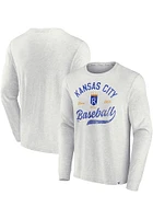 Kansas City Royals Grey TRUE CLASSICS BI-BLEND LS Long Sleeve T Shirt