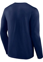 Nike St Louis Cardinals Navy Blue ICONIC COTTON CLEAR SIGN LS Long Sleeve T Shirt