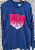 Nike St Louis Cardinals Navy Blue ICONIC COTTON CLEAR SIGN LS Long Sleeve T Shirt