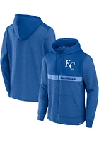 Kansas City Royals Mens Blue ICONIC FLEECE FZ HOOD Long Sleeve Full Zip Jacket