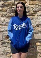 Nike Kansas City Royals Mens Blue ICONIC WOVEN BOMBER Style Track Jacket