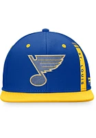 St Louis Blues Blue 2022 Authentic Pro Draft Snapback Mens Snapback Hat