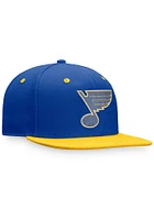 St Louis Blues Blue 2022 Authentic Pro Draft Snapback Mens Snapback Hat