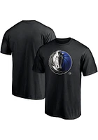 Dallas Mavericks Black Midnight Mascot Short Sleeve T Shirt