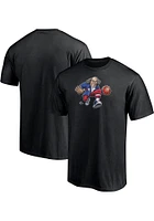 Philadelphia 76ers Black Midnight Mascot Short Sleeve T Shirt