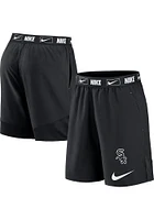 Nike Chicago White Sox Mens Black PRIMETIME LOGO WOVEN SHORT Shorts