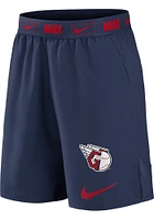 Nike Cleveland Guardians Mens Navy Blue PRIMETIME LOGO WOVEN SHORT Shorts