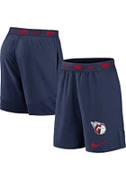 Nike Cleveland Guardians Mens Navy Blue PRIMETIME LOGO WOVEN SHORT Shorts