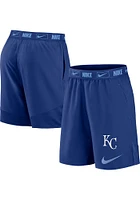 Nike Kansas City Royals Mens Blue PRIMETIME LOGO WOVEN SHORT Shorts