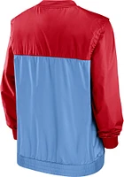 Nike St Louis Cardinals Mens Light Blue COOPERSTOWN V-NECK Pullover Jackets