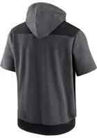 Nike Cincinnati Reds Charcoal DRY FLUX Short Sleeve Hoods