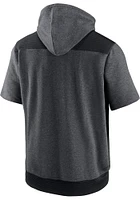 Nike Cleveland Guardians Charcoal DRY FLUX Short Sleeve Hoods