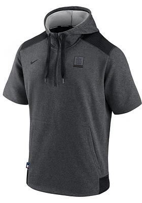 Nike St Louis Cardinals Charcoal DRY FLUX Short Sleeve Hoods