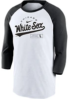 Nike Chicago White Sox MODERN ARCH RAGLAN Long Sleeve Fashion T Shirt