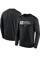 Nike Chicago White Sox Black TEAM ISSUE LS LEGEND TEE Long Sleeve T-Shirt