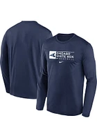 Nike Chicago White Sox Navy Blue TEAM ISSUE LS LEGEND TEE Long Sleeve T-Shirt