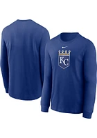 Nike Kansas City Royals Blue CORE LS T-SHIRT Long Sleeve T Shirt