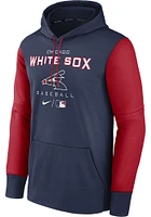 Nike Chicago White Sox Mens Navy Blue THERMA HOODIE Hood