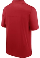 St Louis Cardinals Mens Red Primary Poly Short Sleeve Polo