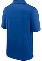 Texas Rangers Mens Blue Primary Poly Short Sleeve Polo