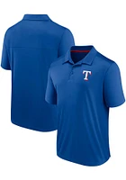 Texas Rangers Mens Blue Primary Poly Short Sleeve Polo
