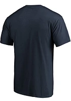 Chicago Bears Navy Blue Heart and Soul Short Sleeve T Shirt